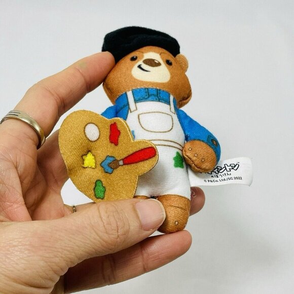 Japanese McDonald Paddington Bear Plush Keyring Keychain Artist Painter Nobouken - Picture 4 of 8